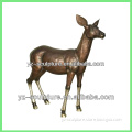 Life Size Metal Wild Deer Sculpture for garden decoration